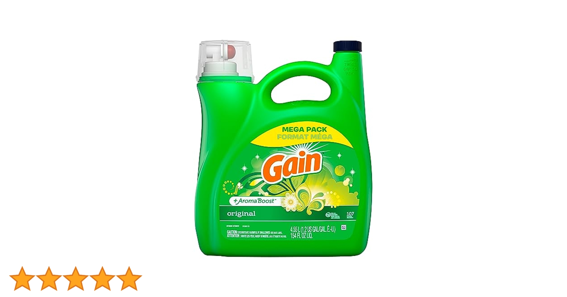 Original ゲイン オリジナル 液体洗剤 4550ml 大容量 メガサイズ Amazon | ゲイン オリジナル 4550ml 洗剤 | GAIN | 液体洗剤